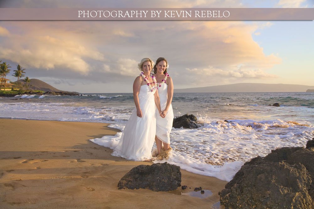Julie and Marie's gay marriage and wedding on Maui Hawaii